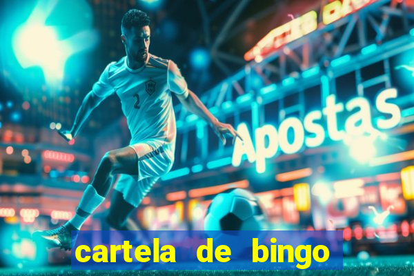 cartela de bingo pra imprimir